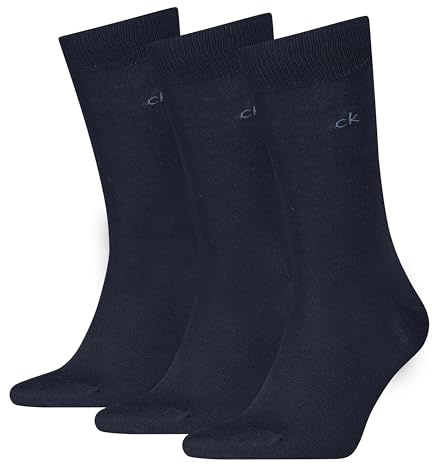 Calvin Klein 8719965009202 CK Men Sock 3P, azul marino, 43-46
