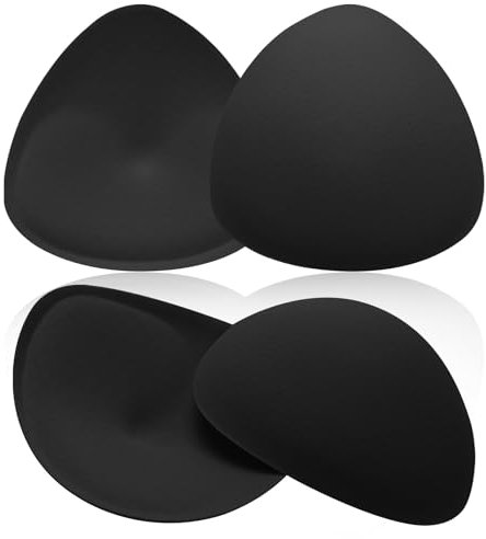 WLLHYF Triangle Bra Pads Inserts, Breathable Bra Inserts Skin Color Removable Breast Padding Soft and Comfortable Breast Enhancers Pads for Women Girls Any Cup Cover