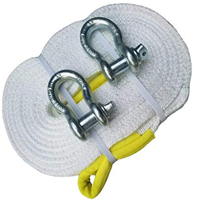 WEYIMVTO La Corda, Cinghia di Traino con Ganci di Sicurezza, Fune di Traino for Auto, 10 tonnellate, 5 Metri, 6 Metri, 9 Metri, 10 Metri di Distanza
