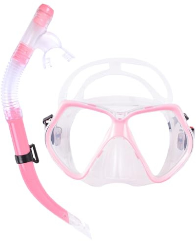 Taucherbrille Mit Schnorchel, Schnorchelset Erwachsene, 17x9cm Tauchmaske Erwachsene Avce 40cm Tuba, Dry Top Schnorchel Mit Maske Zum Schnorcheln Und Tauchen, Anti-Leak Und Anti-Fog