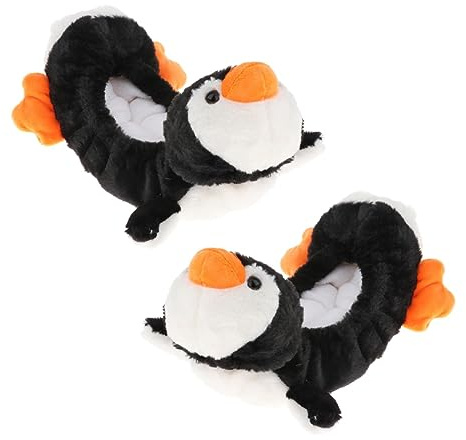 Kufenschoner für Schlittschuhe, Schutzbezüge für Hockeyschlittschuhe, Eiskunstlauf, 1 Paar Kufenschoner im Tier-Design, 35 cm, Pinguin