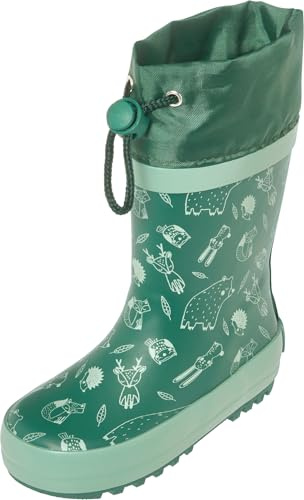 Playshoes Botas de lluvia de goma, diseño de animales del bosque, talla 29 EU