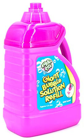 Bubblekidz 1.8 Litre Bubble Mixture Liquid Solution Refill Bottle with Pouring Funnel