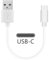GEEKRIA USB Earbuds Short Charger Cable Compatible with Yamaha, ATH, Soundcore, Sony, Marshall, Sennheiser, USB Replacement Power Fast Charging Cable (1ft/30cm)
