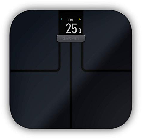 Garmin Index S2 - Bilancia Impedenziometrica, con schermo a colori, fino a 16 utenti, Bluetooth e Wi-Fi, Nero