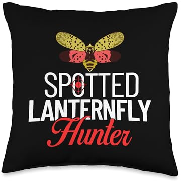 Spotted Lanternfly Trap Insect Spray Lantern Fly Throw Pillow