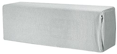 sourcing map Funda para Aire Acondicionado Cubierta 35-37 Pulgadas Tejido Elástico Tela Polvo Prueba para Pared Montaje Unidades Split Interior AC Cubiertas, Claro Gris