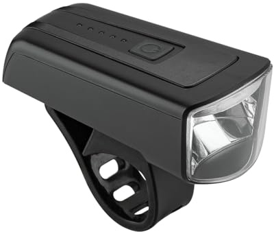 AXA Fahrradlicht Dwn 100 Lux – USB Aufladbar – 20 Stunden Leuchtdauer – Batterieanzeige – StVZO Zugelassen