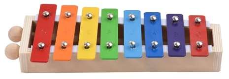 BABYCE Glockenspiel Erwachsene Kompaktes Xylophon-Glockenspiel Mit 8 Tasten Und Holzschlägeln, Percussion-Musikinstrument (Color : with 1Mallet)