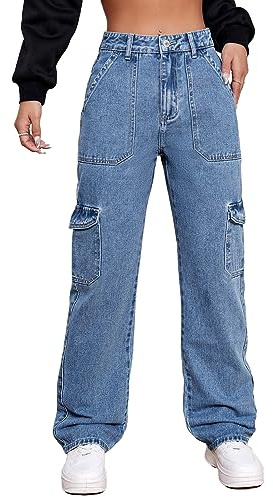 Alaster Queen Jeans Taille Haute Trendy Jeans Stretch Jeans Pantalons pour Femmes