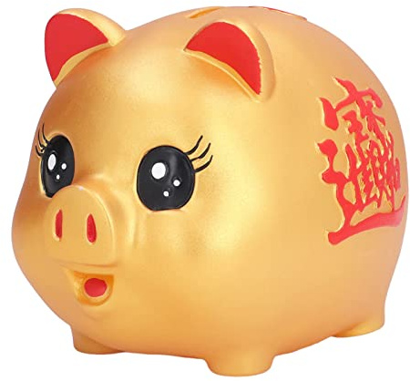 SEAFRONT Vaso di Risparmio, Moneta a Forma di Maiale, Salvadanaio per Monete, Vaso di Risparmio Aspetto Carino Salvadanaio Impermeabile di Grande capacità e Duraturo per Regali