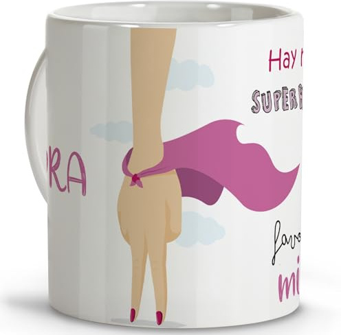 LolaPix Taza Personalizada de Café y Té para Tía - Regalo Único en Cerámica 330 ml