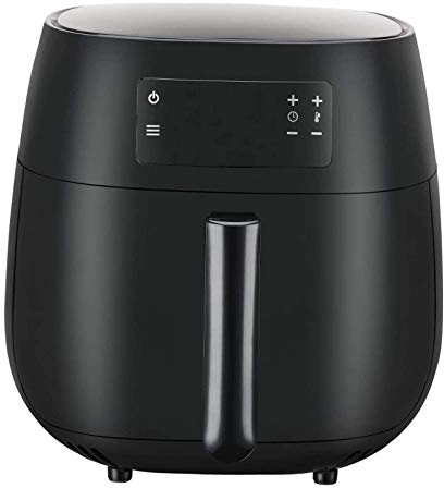 Friggitrice ad aria Emerald da 4,0 litri con doppio cestello in ceramica e set di pentole, display touch LED digitale, visione da 1400 Watt