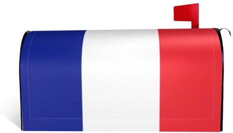 Briefkastenabdeckung mit französischer Flagge, für Garten, Outdoor, Hof, Dekoration, für alle Jahreszeiten, magnetisch, Briefkastenabdeckung