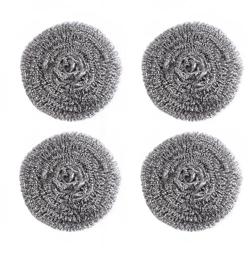 4 Pack Kettle Descaler Balls - Reusable Limescale Descalers Wire Ball | Stainless Steel Kettle Remove Limescale & Prevent Furring, Premium Limescale Remover Balls for Kitchen Restaurants Camping