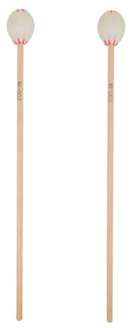 SHOWERORO Marimba Trommelstöcke 2 Stück Ahorn Percussion Instrument Mit Weichem Wollkopf Für Anfänger Und Fortgeschrittene Langlebige Schlagzeugschlägel Mit Glattem Holzgriff