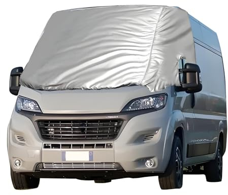 Couverture de Pare-Brise Thermique Externe pour VW Craftter 2018-2024, argenté, Pliable, Anti-Gel, étanche