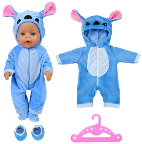 Babyborn-Zubehör Kleidung für 43 cm Puppen (Enthält Overall, Socken und Kleiderbügel)