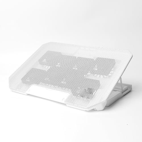 Laptop Cooling Pad for 10-15.6 Inch Laptops - 8 Powerful Fans with 360° Rotation, 4 Adjustable Height Levels, Dual USB Ports, Ultra-Quiet Turbo Cooling for Gaming & Work