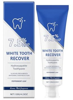 Hydroxylapatit Zahnpasta Für Empfindliche Zähne Und Starke Zahnschmelz – Fluoridfreie Zahncreme Mit Natürlicher Mineralisierung, 120g, Sanfte Reinigung Ohne Fluorid Bei Überempfindlichkeit