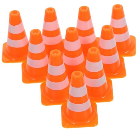 Sosoport Jouet Panneau de Signalisation Routière 20pcs en Plastique | Mini Panneau de Signalisation Miniature, Jouet de Barrière de Circulation Très Simulé, Outil D'apprentissage