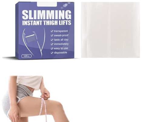 Patch Anticellulite e Serraggio della Coscia,10 Pezzi Nastro Di Sollevamento Della Coscia,Patch Corpo Invisibile,Instant Thigh Lifting Cerotti Per Dimagrire