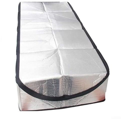 Dachbodenleiter-Türisolierungsabdeckung für 63,5 x 137,7 x 27,9 cm große Öffnung mit Hitzeschild, Aluminiumfolie, feuerfeste Konstruktion und einfachem Zugang mit Reißverschluss