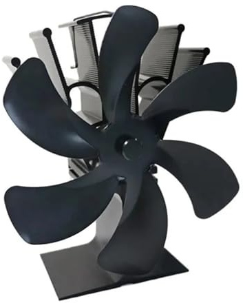 Ventilateur De Poêle À Bois 6 Pales, Silencieux, Sans Piles Ni Électricité, Mini Cheminée Efficace Efficacité Thermique