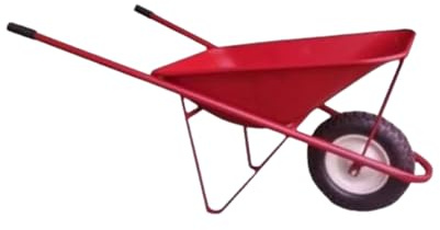 FERRIGROUP Carriola Vasca Stampata 8/10, Made in Italy – Telaio in Ferro Tubolare 18/10 con Vasca Stampata – Ruota Pneumatica 4 PR (Vasca Stampata 8/10)