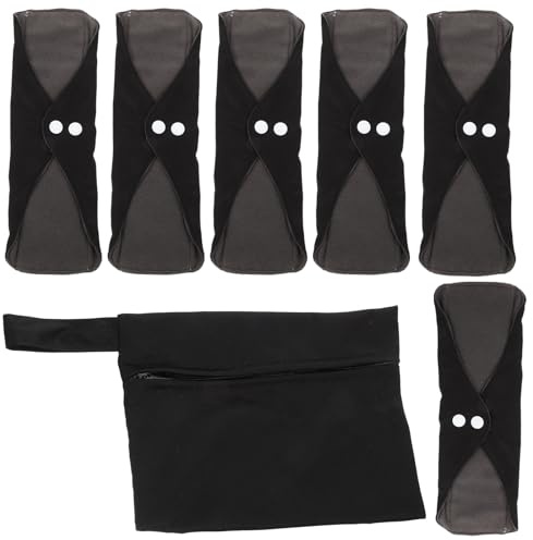 SHOWERORO Toallas Sanitarias Reutilizables para Mujer, Set Cómodo y Transpirable, Compresas Menstruales Lavables para Uso Diario y Postparto