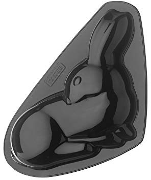 Original Kaiser Motiv- Backform Hase Ginger 0,5l, Kuchenform antihaftbeschichtet, Hasenform für Ostern, Osterbackform, Schwarz
