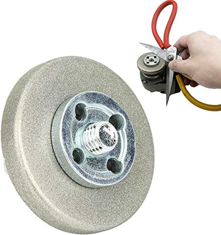 Cafopgrill Schleifscheibe mit 5,6 cm Durchmesser Hochhärte-Schärfstein Home Working Tool für Hobelwerkzeug Bohrschere(A)