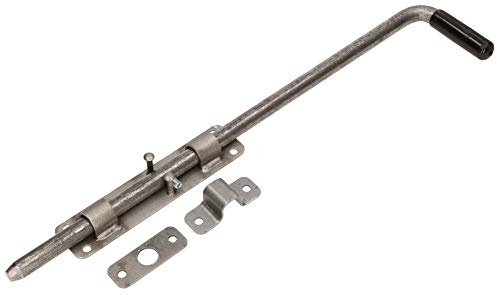 KOTARBAU® Garagentorriegel 420mm Bolzenriegel Grau mit Gummigriff