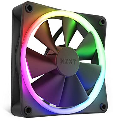 NZXT F120 RGB-Lüfter – 120 mm – 4 Stück – leise Kühlung – RGB-Beleuchtung – Desktop-kompatibel