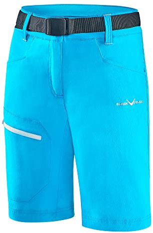 Black Crevice Damen Trekking Shorts, Hawaiian Ocean/White, 40