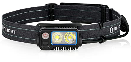 OLIGHT Array 2 Pro Gestensensor LED Stirnlampe 1500lm 150m Leuchtweite USB-C Wiederaufladbare Kopflampe 3 Lichtquellen mit Rotlicht 60°verstellbar Mini Headlampe 2 Kontrollsystem SOS-Modu