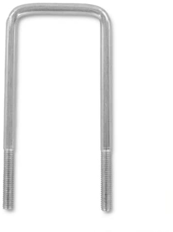 10 Stk. M6 Quadratische Bügelschelle ø 44mm Bügelschraube U Bolzen U-Schrauben Schellen - Dachbox Befestigung, Öse Zurröse Dachträger (10 Stk. M6 x 44mm)