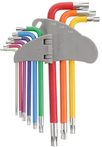ULTECHNOVO 1 Juego Juego De Llaves Torx Llave De Seguridad Estrella Maleficio Forma De l Estándar Destornillador De Brazo Largo Llaves De Seguridad T30 Acero Al Cromo Vanadio Clasificado