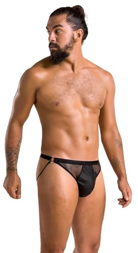 Passion 034 Slip Open Luke Black L/XL, Colour, L-XXL