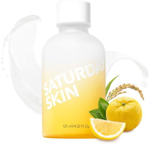 Saturday Skin Yuzu Vitamin C, glänzendes Tonikum für trockene Haut, aufhellend, feuchtigkeitsspendend, glänzend, Niacinamid, weiche Haut, Gesichtspflege, koreanische Hautpflege, ideal für alle Arten