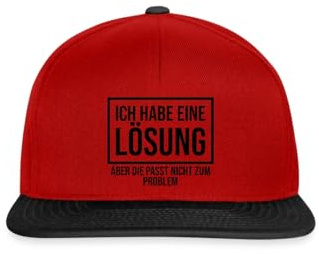Ich Habe Eine Lösung Aber Passt Nicht Zum Problem Spruch Snapback Cap