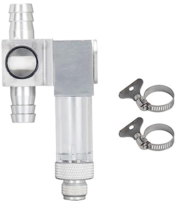MiOYOOW Akvarium CO2 diffusor atomizer, akvarium leveranser extern CO2 12/16 mm reaktor med synlig bubbelräknare för akvarium