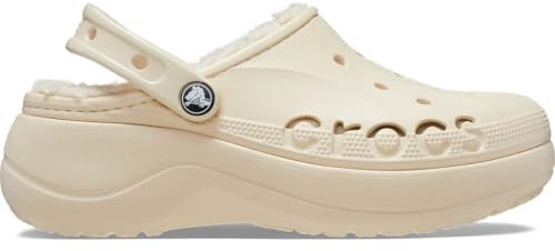 Crocs Baya Platform Lined Clog 42-43 EU Winter White