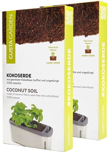 Harry Herbs Kokoserde 800g - ergibt 10 Liter Pflanzenerde - 100 % torffrei - Anzuchterde - Aufzucht
