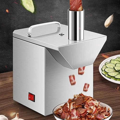 Tagliatrice elettrica per cubetti di verdure, tagliatrice automatica per cubetti di verdure, taglierina per alimenti elettrica, taglia cubetti di verdure, affettatrice elettrica per frutta,