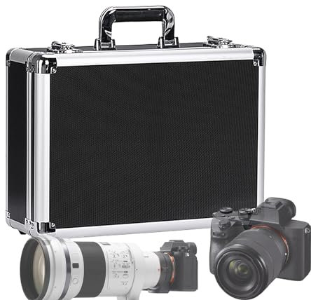 Kleine Alubox Alukoffer Aluminium Koffer Werkzeugkoffer Werkzeug - Robuster Tragekoffer - Würfelschaum Platten - Quadratischer Aufbewahrungsorganisator Für Uhren Kosmetika Mehrzweck Werkzeugkasten