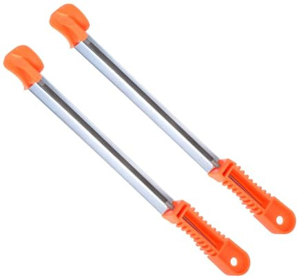 CoCud Chainsaw File, 11/64 (4.5mm), Chrome Steel Round Sharpener Files with Non-slip Sharpening Guide Handle - (Applications: for Sharpening Chain Saws), 2pieces