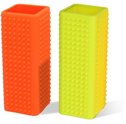 ysofun 2-Pack Pet Dog Cat Hair Remover for Cars Furniture Carpet Block Roller Sofa (Orangeyellow)