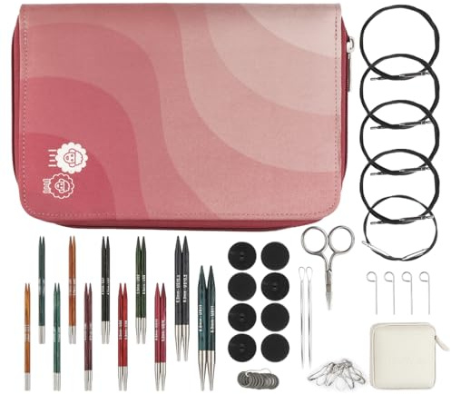 KnitPro Dreamz Regal Austauschbare Nadelspitzen-Set 4 (10cm) | 11 Größen (3mm bis 5mm)