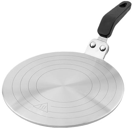 Adaptador de Placa de Inducción de 20 cm para Cafeteras y Utensilios de Cocina - Disco de Difusión de Calor de Acero Inoxidable para Uso en Placas de Inducción